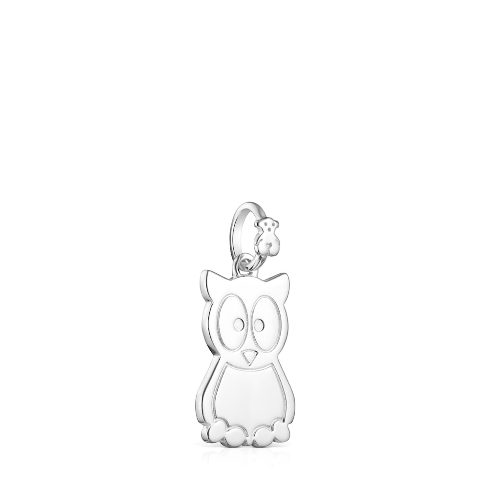 Silver TOUS Good Vibes owl Pendant