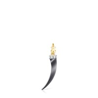 Colgante cuerno de plata dark silver y topacio TOUS Good Vibes