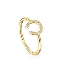 Anillo herradura de oro y diamantes TOUS Good Vibes