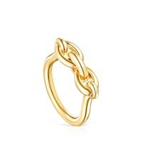 Anillo de plata vermeil forma anillas TOUS Good Vibes