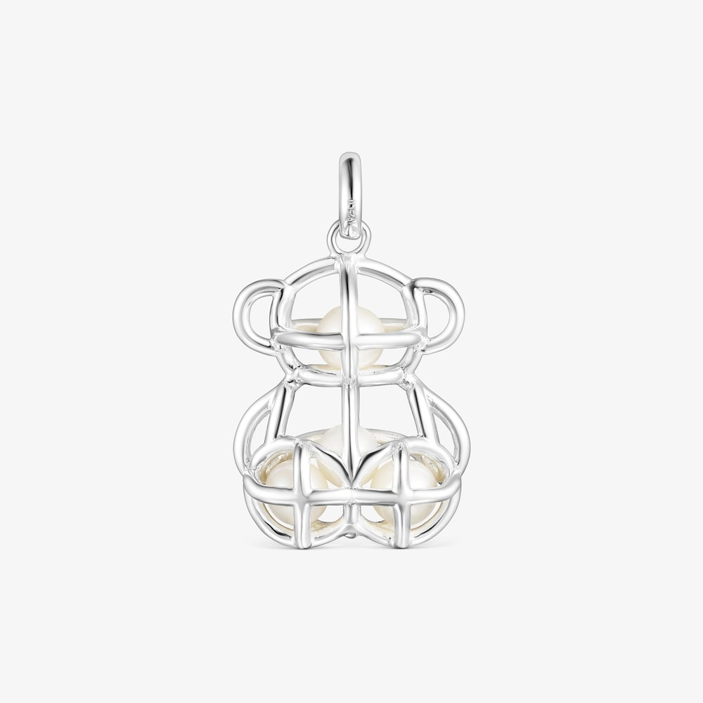 Colgante Costura de plata y perlas
