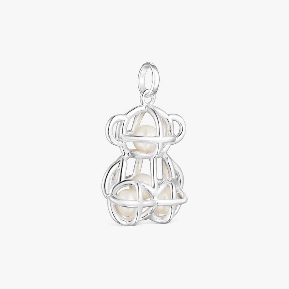 Colgante Costura de plata y perlas