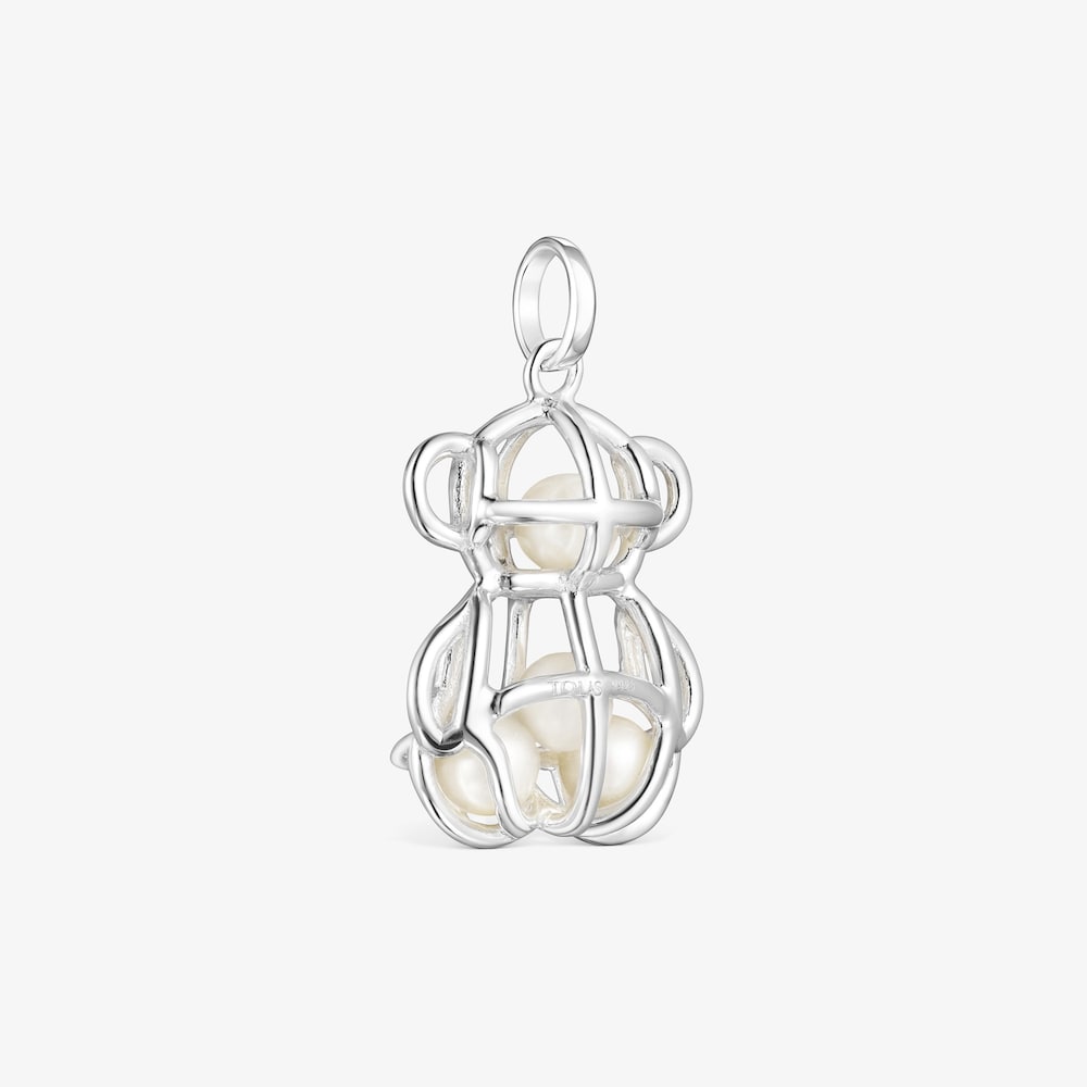 Colgante Costura de plata y perlas