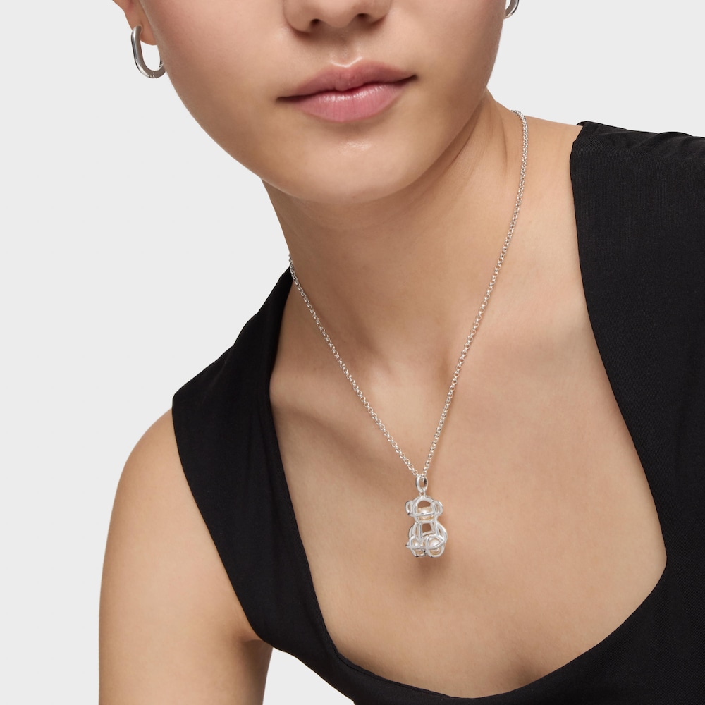 Colgante Costura de plata y perlas