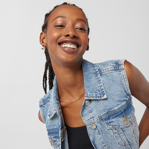 Silver Vermeil Glaring 1/2 Earring with Onyx and Zirconia