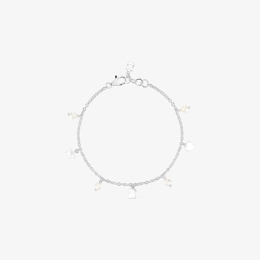 Pulsera de plata y perlas Cool Joy