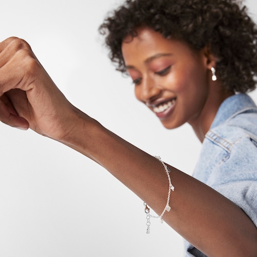 Silver and Pearls Cool Joy Bracelet