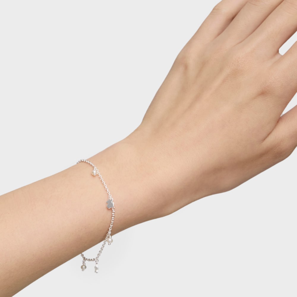 Pulsera de plata y perlas Cool Joy