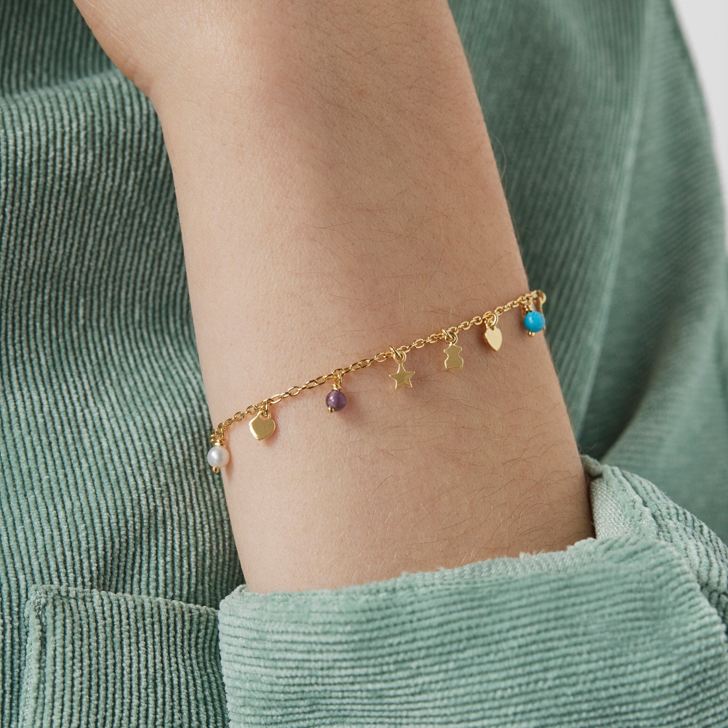 Silver Vermeil Cool Joy Bracelet with Gemstones