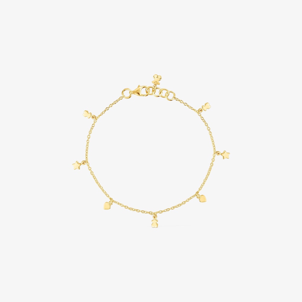 Pulsera con ba&ntilde;o de oro 18 kt sobre plata Cool Joy