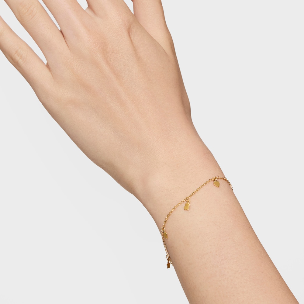 Pulsera con ba&ntilde;o de oro 18 kt sobre plata Cool Joy