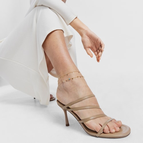 Fu&szlig;kettchen Cool Joy aus Vermeil-Silber mit Edelsteinen