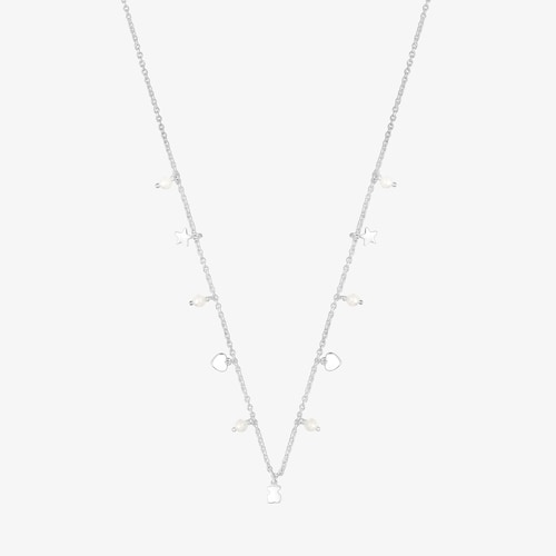 Colar Cool Joy em Prata e P&eacute;rolas