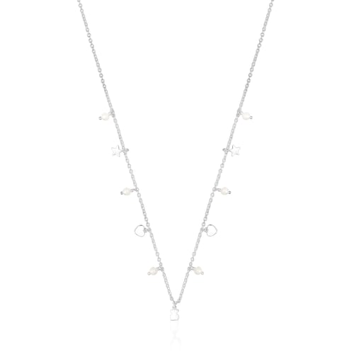 Silver and Pearls Cool Joy Necklace