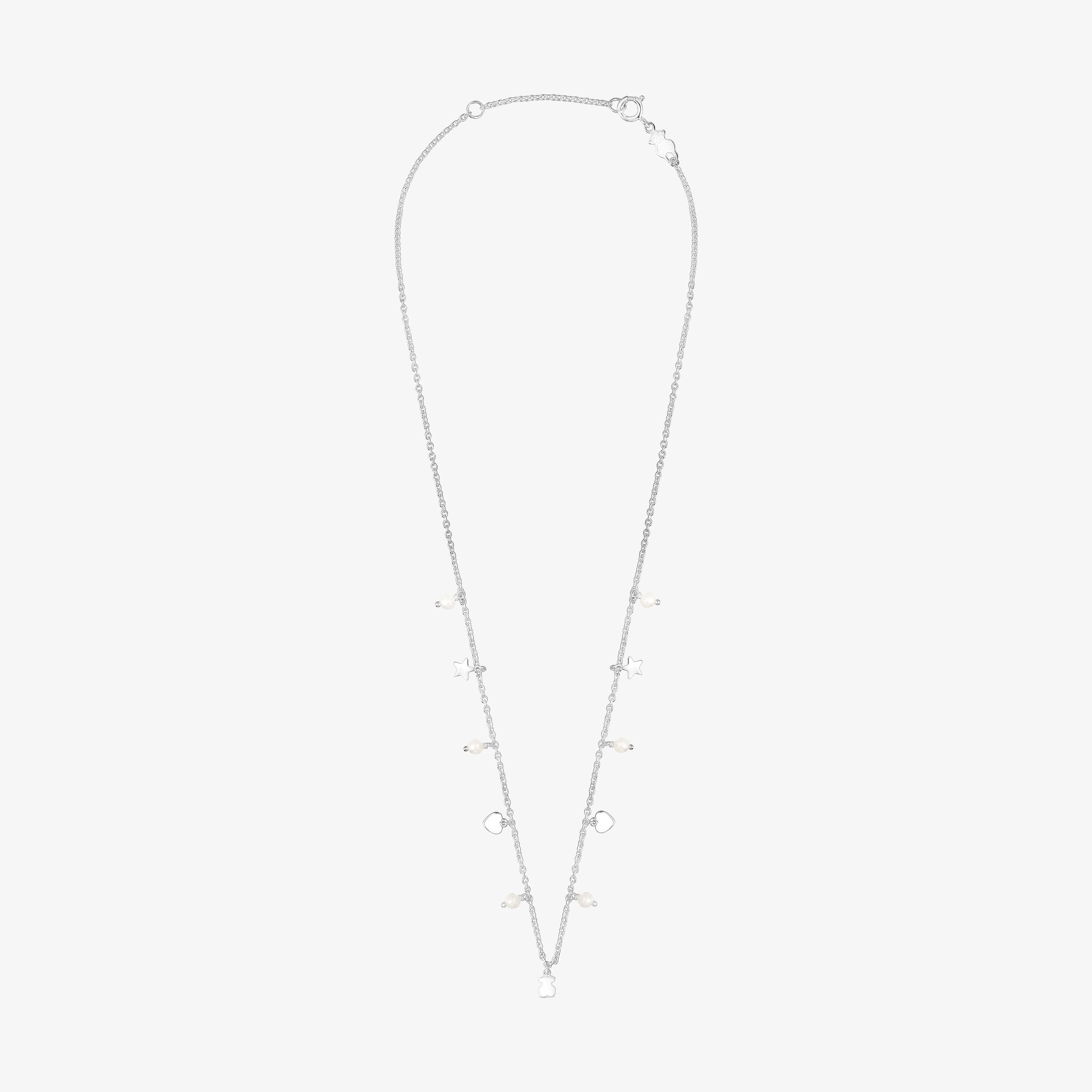 Silver and Pearls Cool Joy Necklace