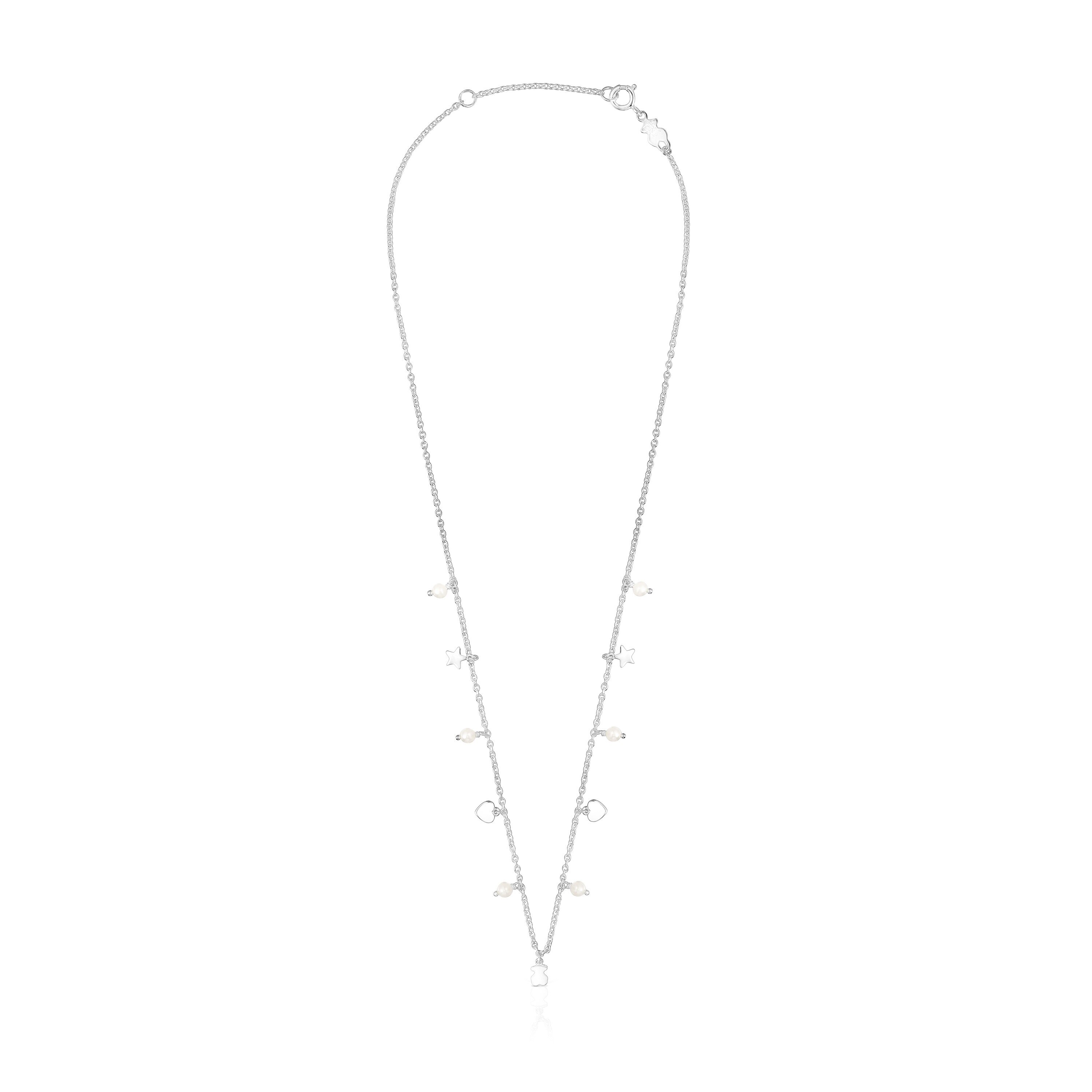 Silver and Pearls Cool Joy Necklace