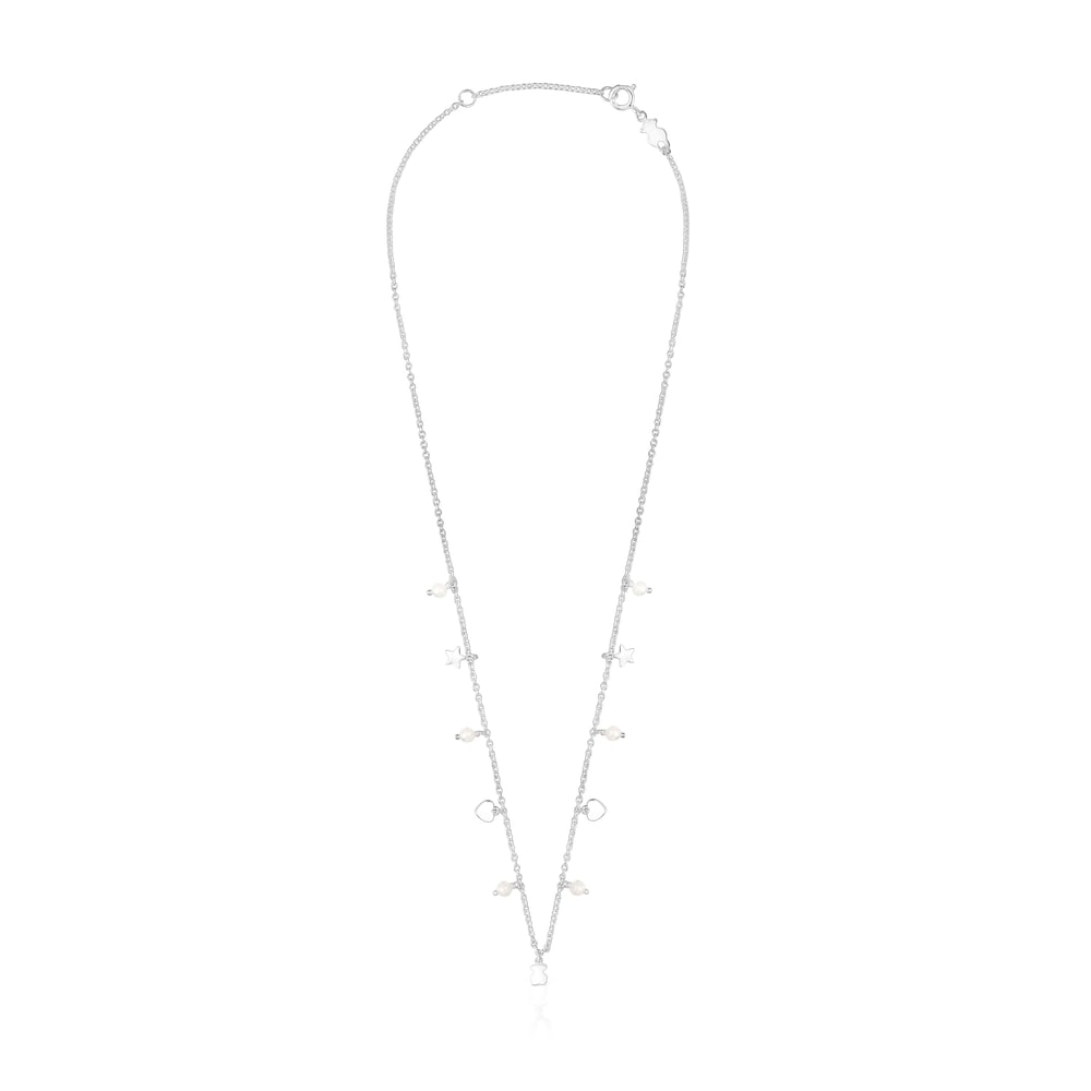 Silver and Pearls Cool Joy Necklace