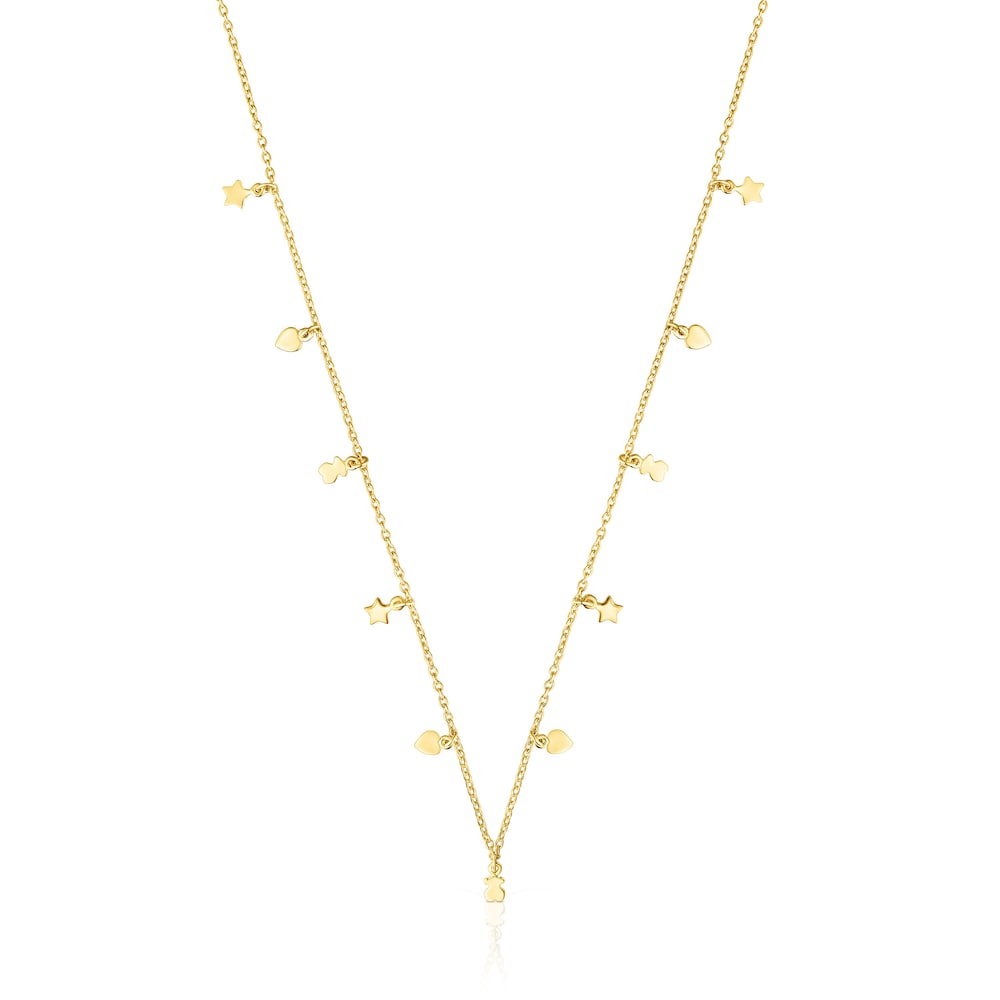Collar con baño de oro 18 kt sobre plata Cool Joy