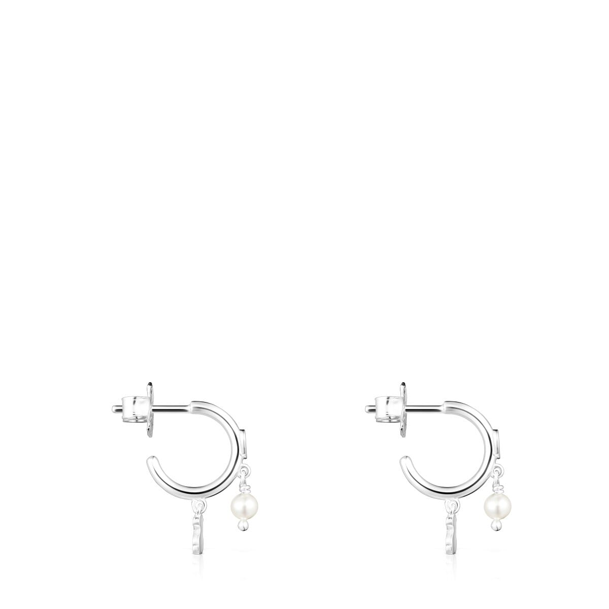 Silver and Pearls Cool Joy Earrings