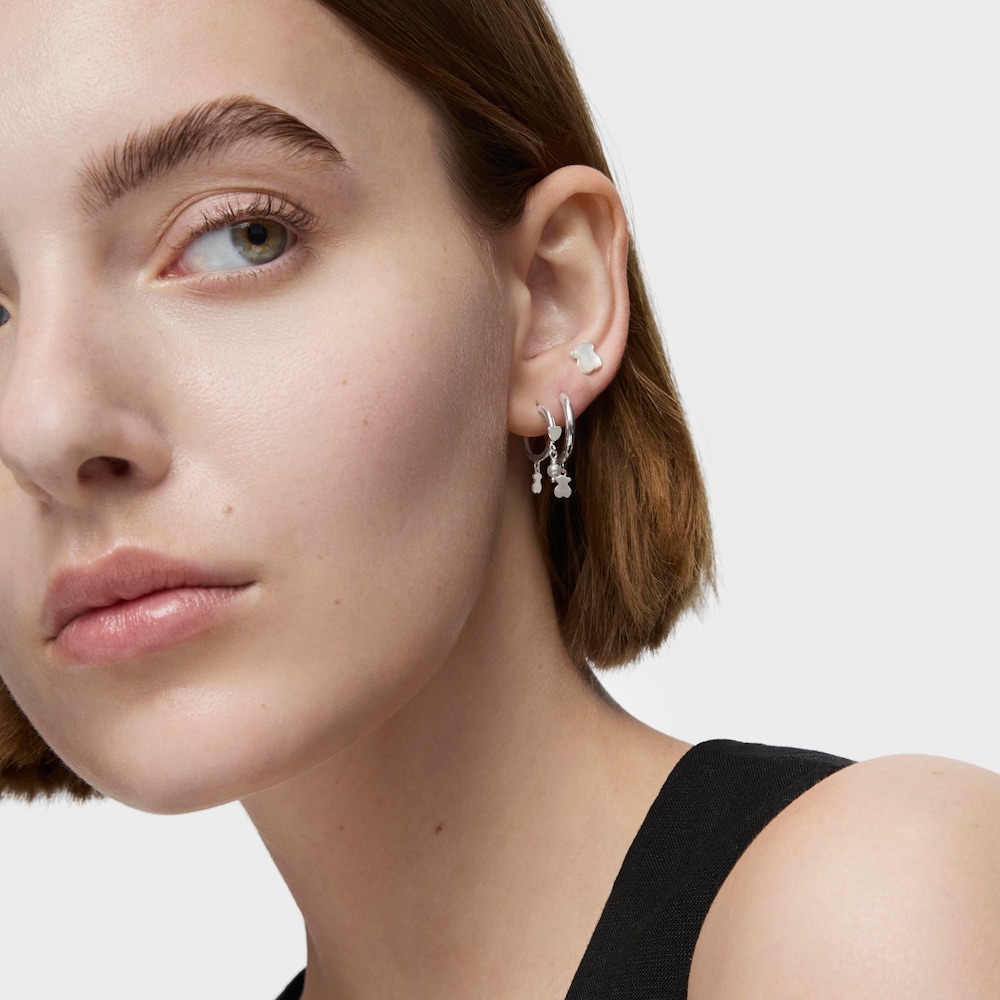 Pendientes de plata y perlas Cool Joy image number 6