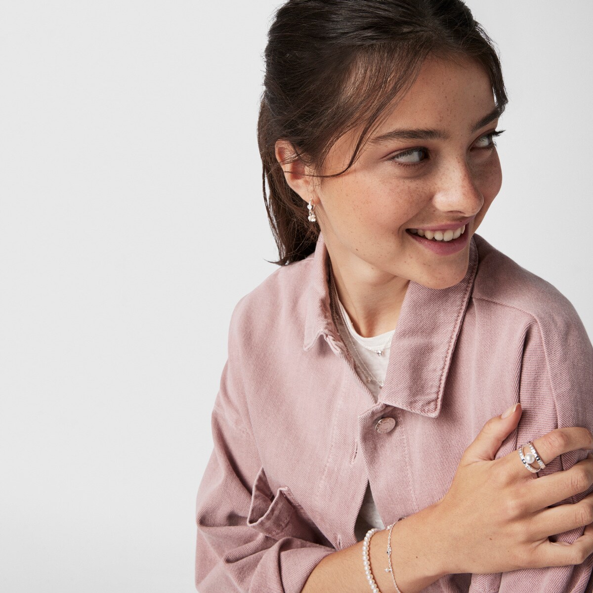 Silver and Pearls Cool Joy Earrings