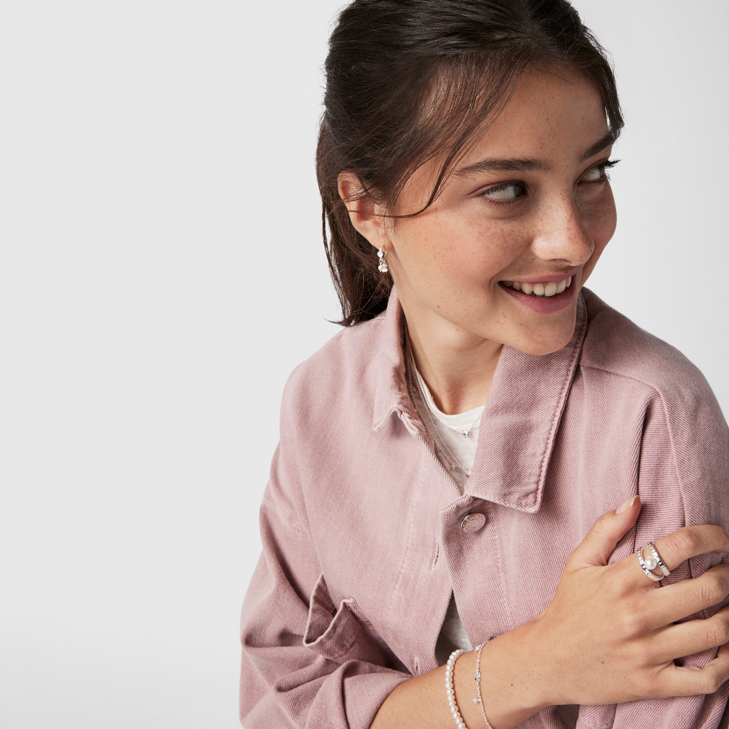 Silver and Pearls Cool Joy Earrings