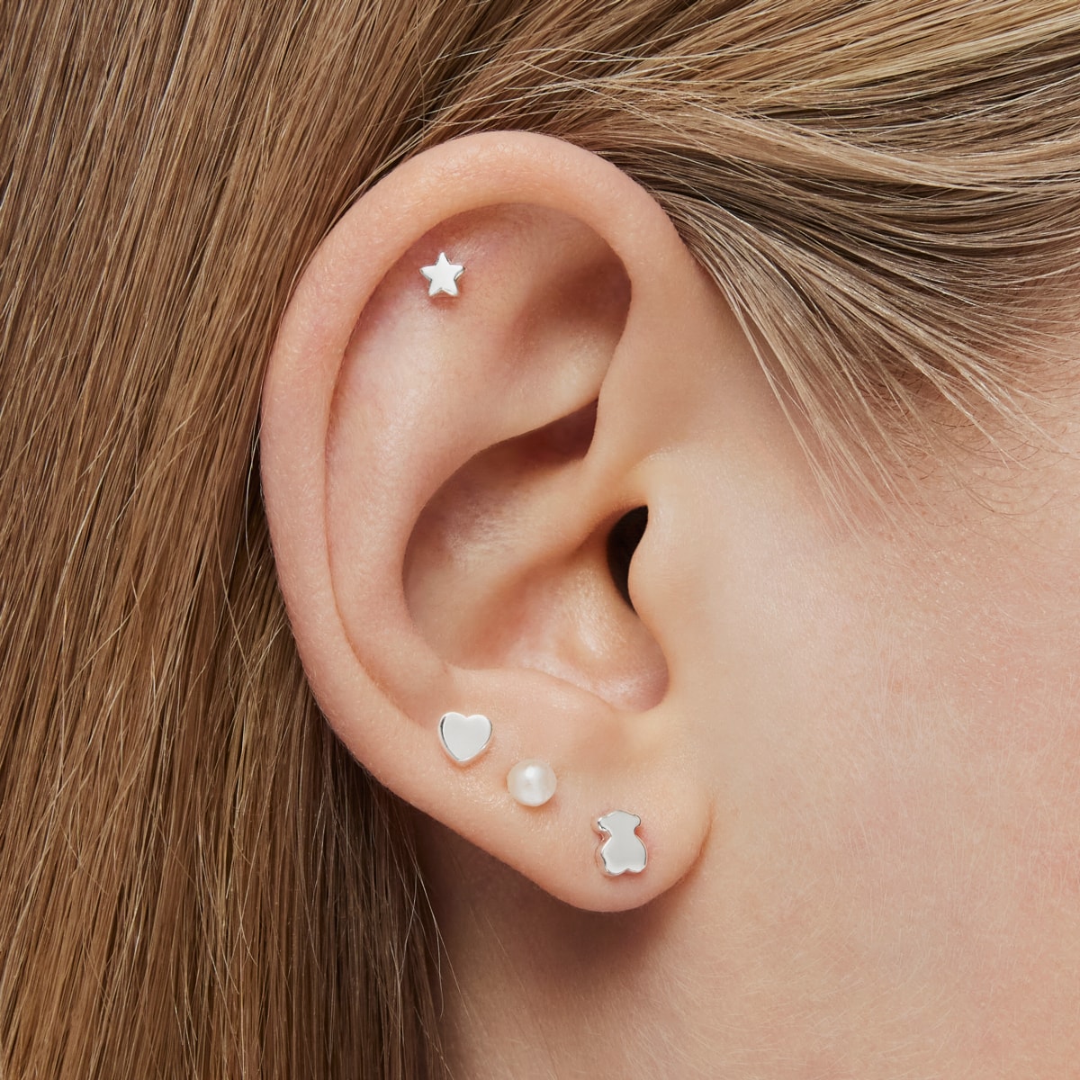 Silver and Pearls Cool Joy Earrings set