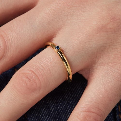 Silver Vermeil and blue Sapphire TOUS Ring Mix Ring
