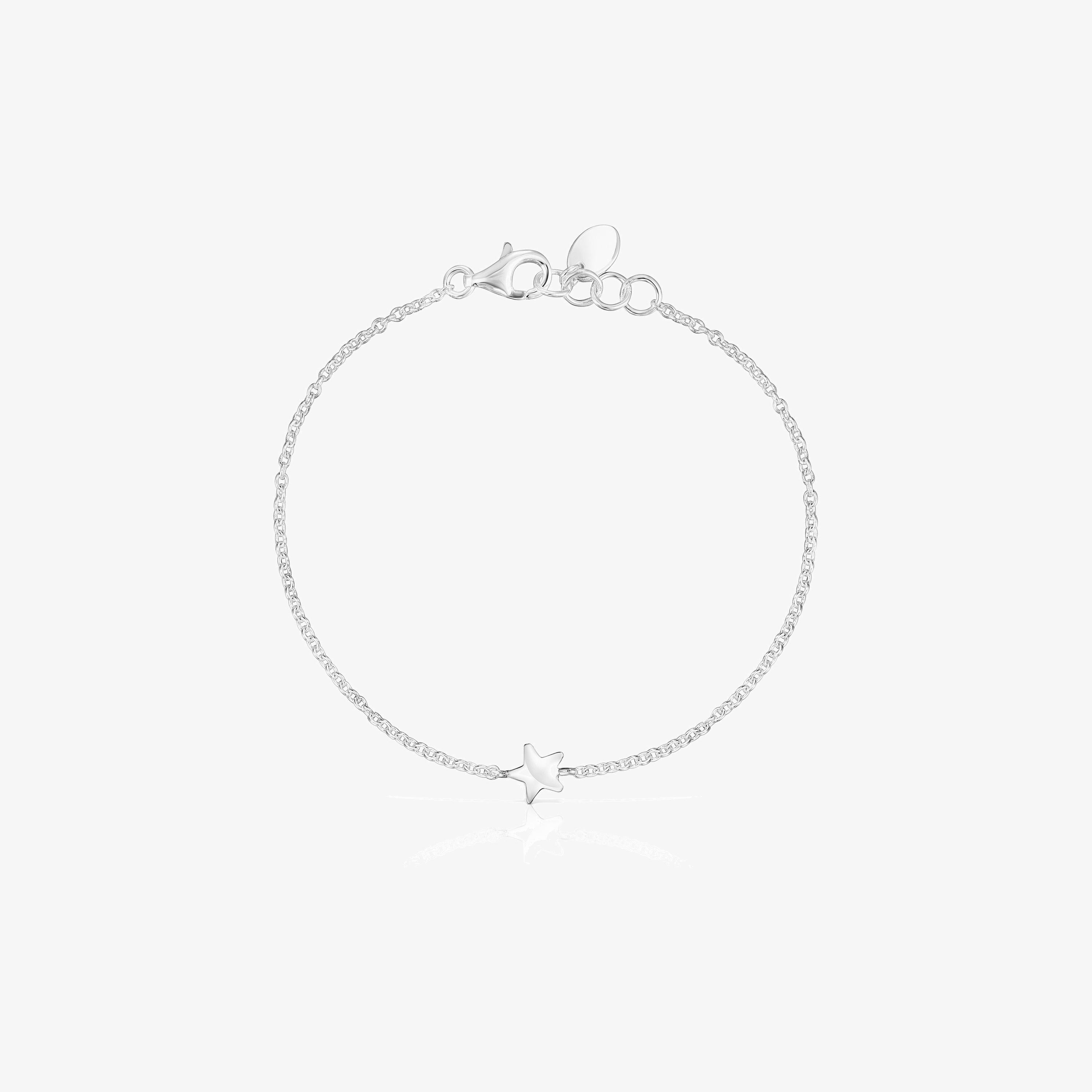 Silver Mini Icons bear-star Bracelets set