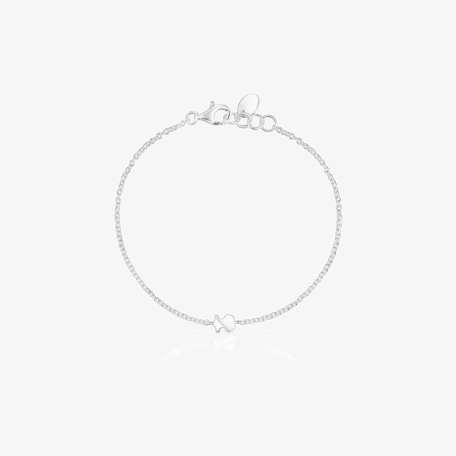 Silver Mini Icons bear-star Bracelets set