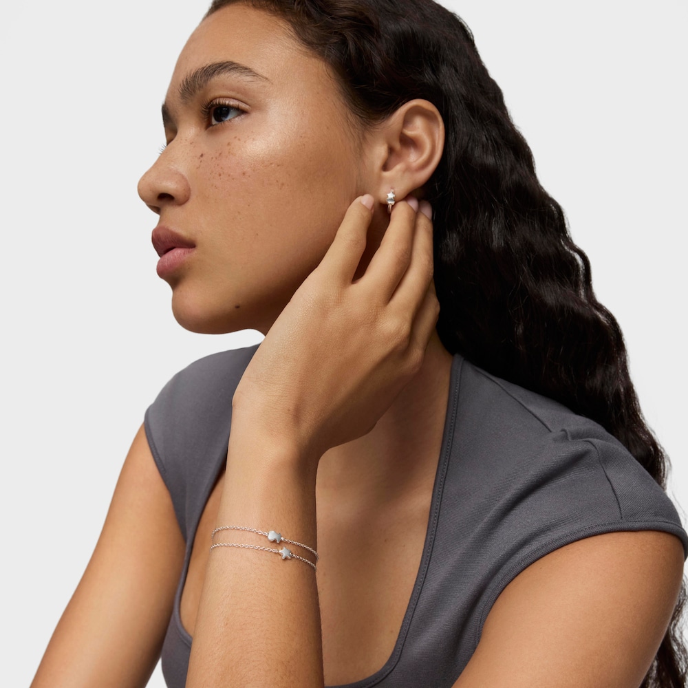 Pack de Pulseras oso-estrella de plata Mini Icons