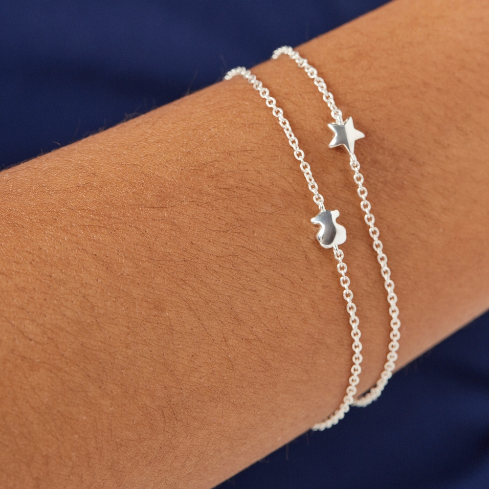 Silver Mini Icons bear-star Bracelets set image number 6