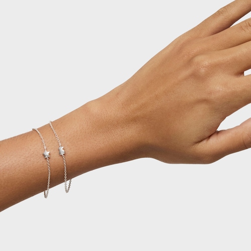 Pack de Pulseras oso-estrella de plata Mini Icons
