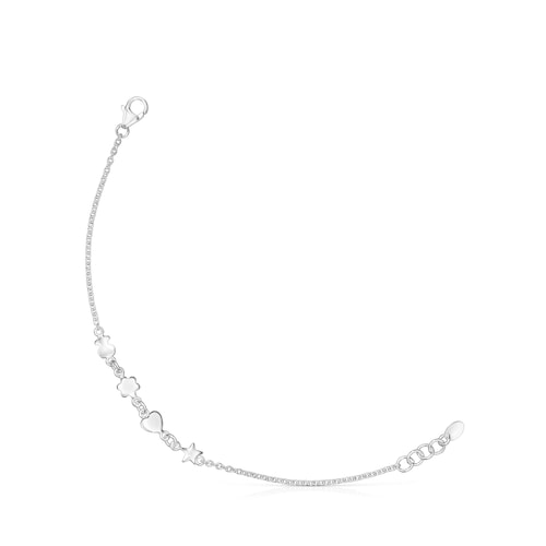 Pulseira Mini Icons motivos em Prata