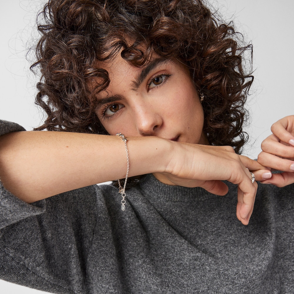 Pulseira Mini Icons motivos em Prata