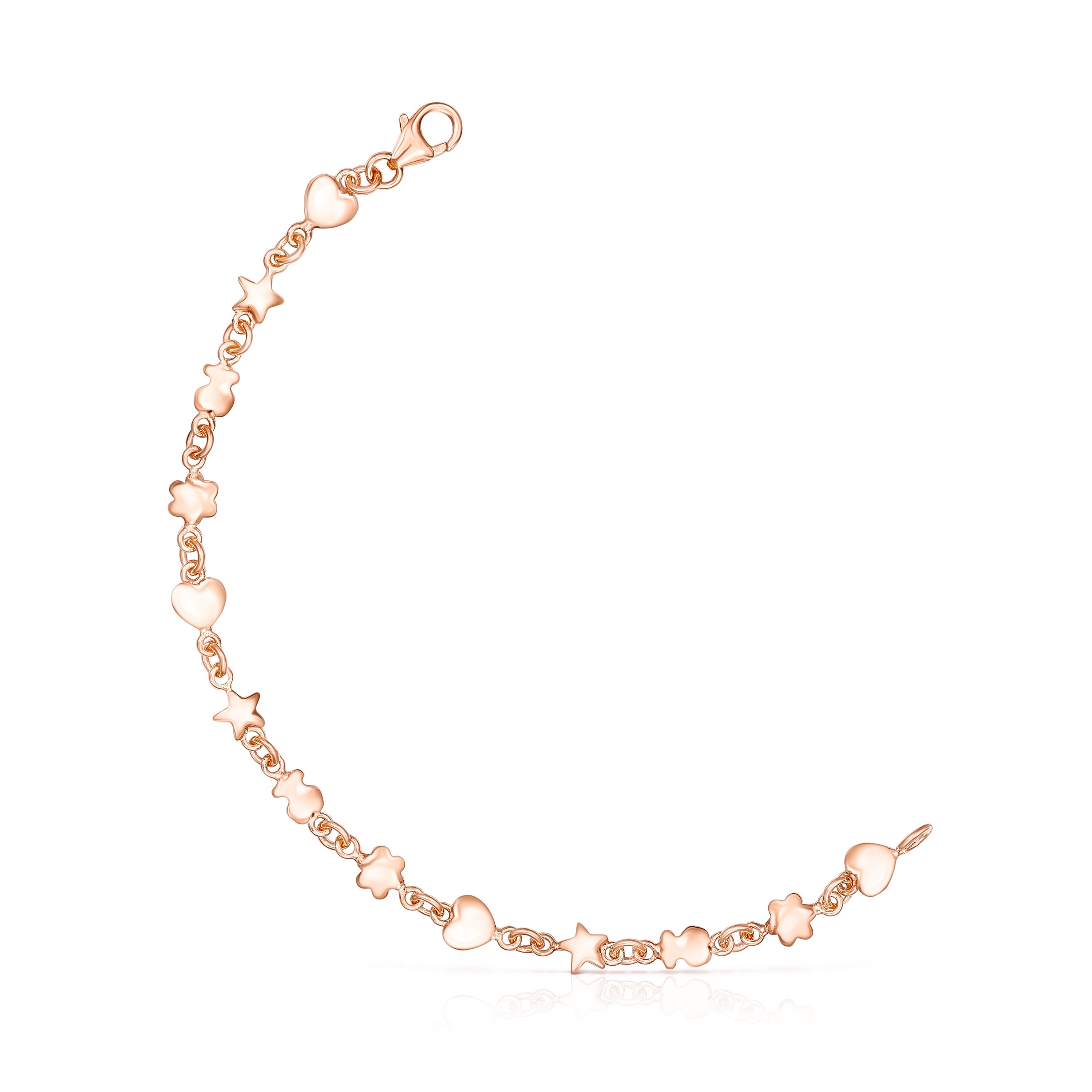 Rose 18K gold vermeil Mini Icons Bracelet
