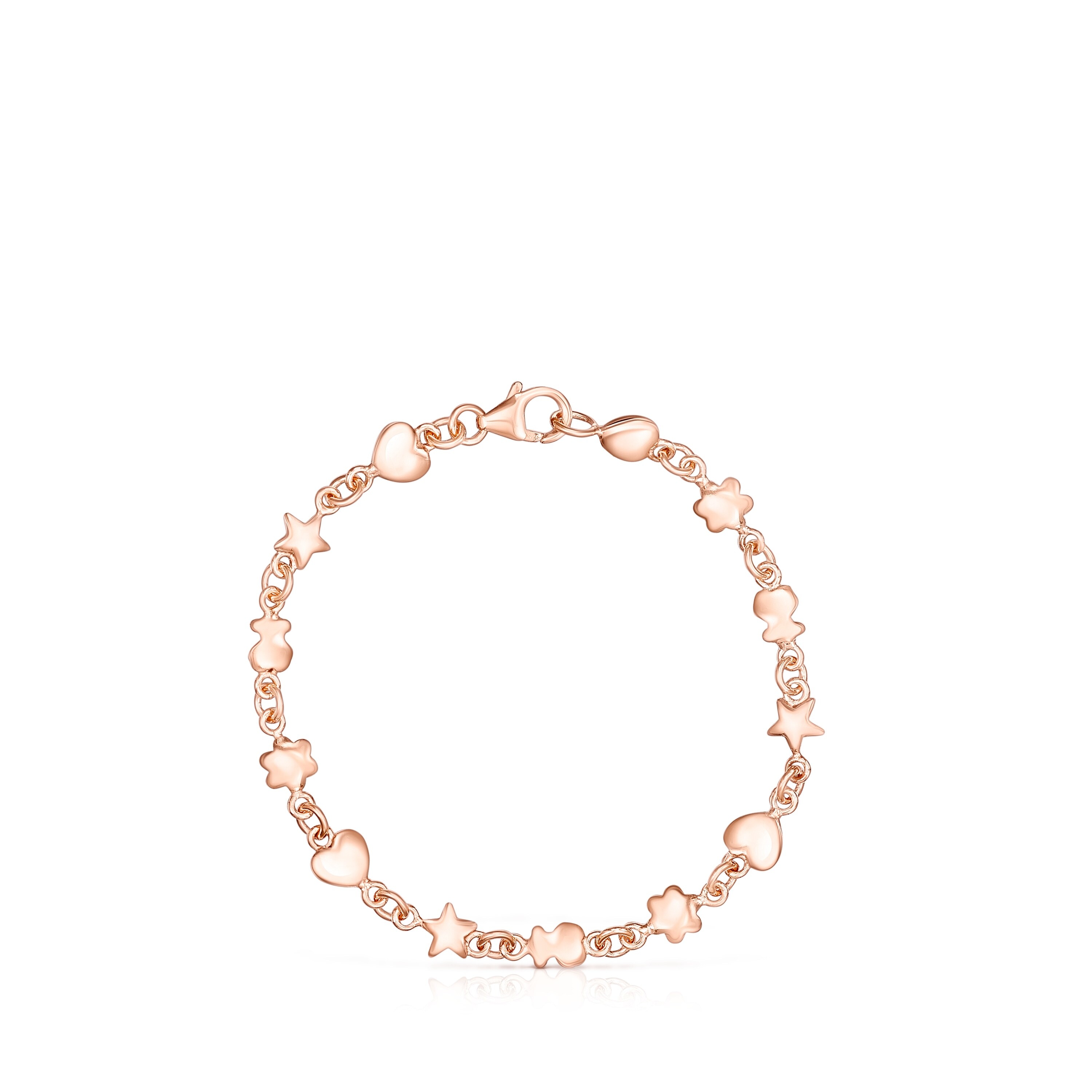 Rose 18K gold vermeil Mini Icons Bracelet