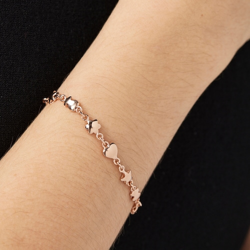 Rose Silver Vermeil Mini Icons Bracelet