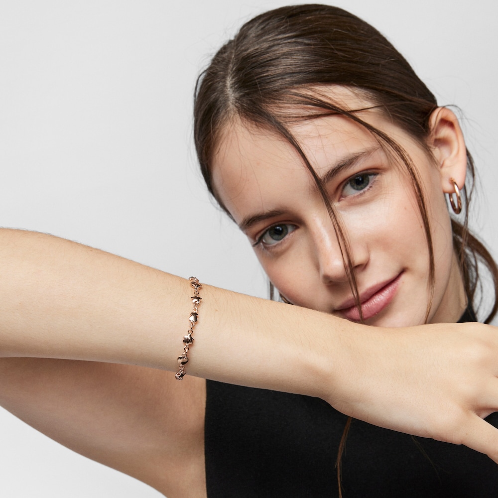 Rose 18K gold vermeil Mini Icons Bracelet