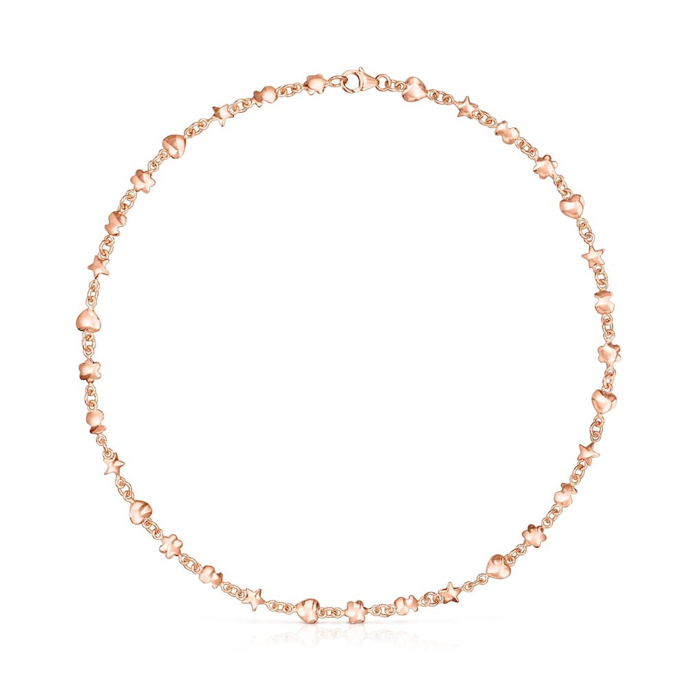 Rose Silver Vermeil Mini Icons Necklace