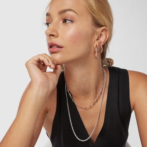 Rose Silver Vermeil Mini Icons Necklace