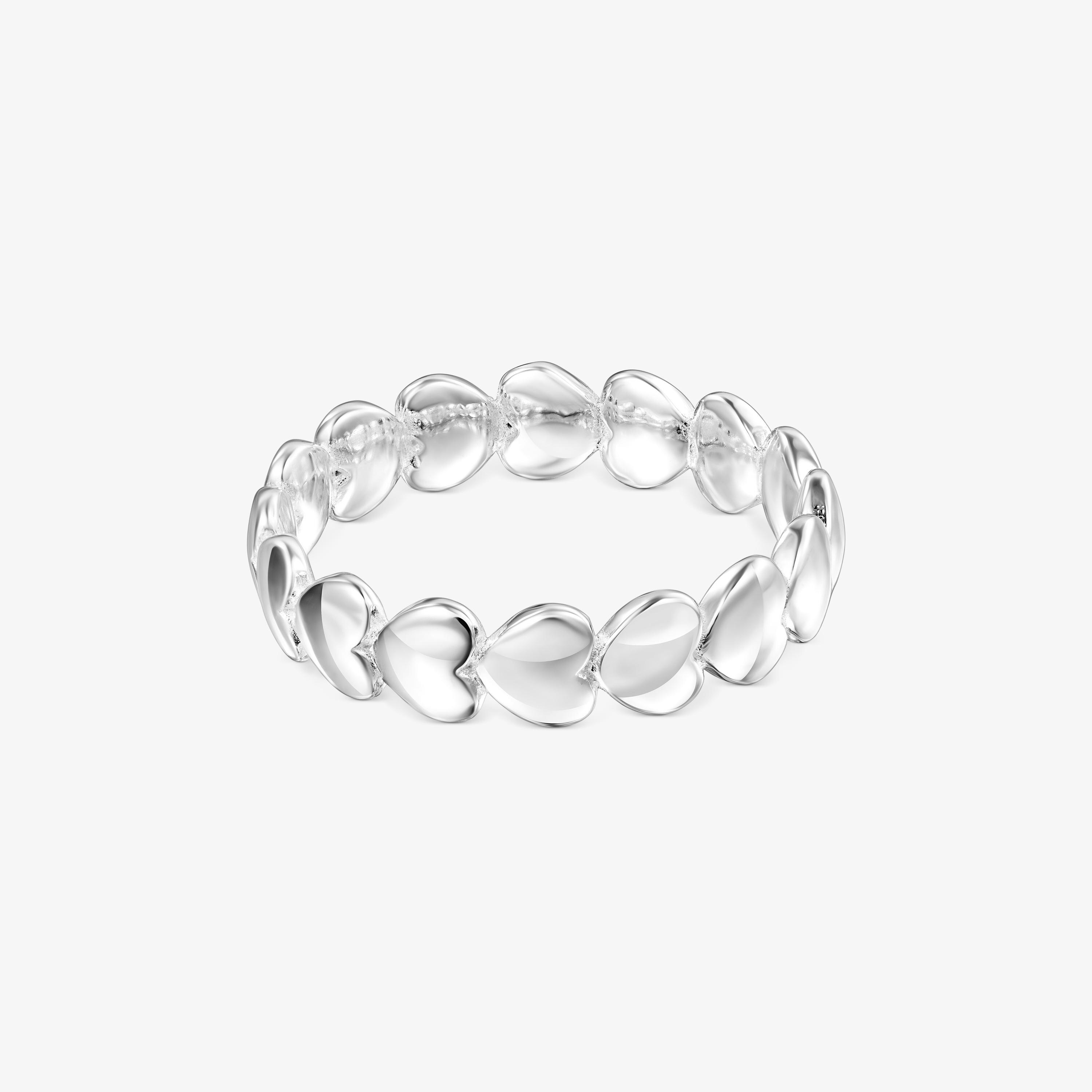 Silver TOUS Mini Icons Heart Ring with motifs