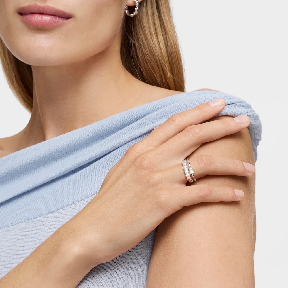 Anillo coraz&oacute;n de plata motivos coraz&oacute;n Mini Icons