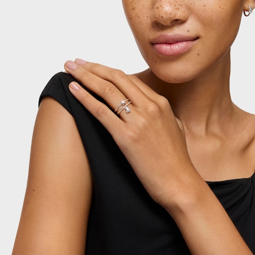 Silver TOUS Mini Icons bear-star motifs Rings set