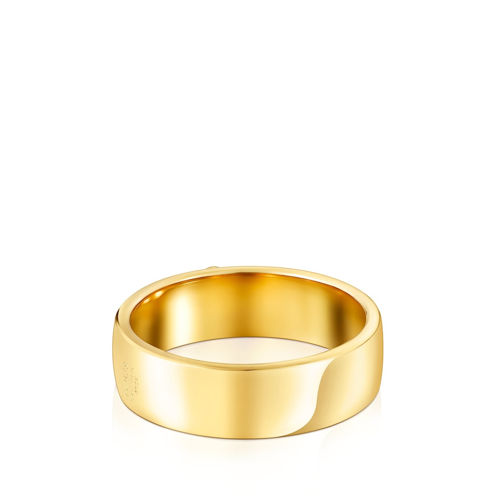 Ring Nocturne aus Vermeil-Silber mit Diamanten-B&auml;r