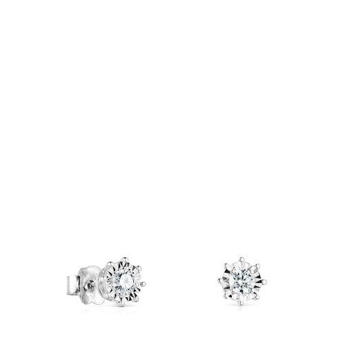 White Gold TOUS Les Classiques Earrings with Diamonds 0,21ct