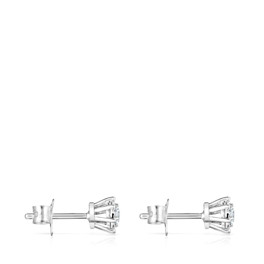 Pendientes de oro blanco y diamantes 0,21ct Les Classiques image number 1