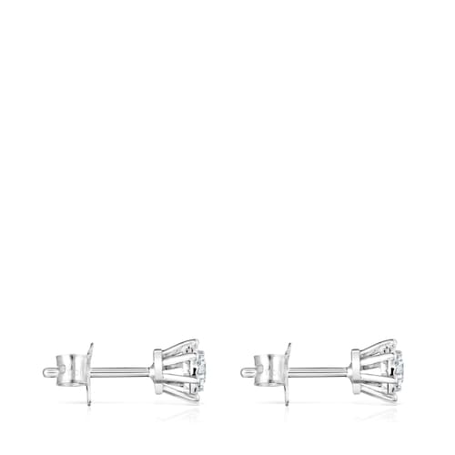White Gold TOUS Les Classiques Earrings with Diamonds 0,21ct