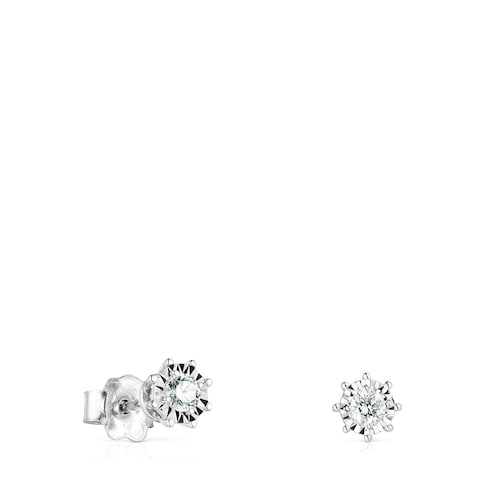 White Gold TOUS Les Classiques Earrings with Diamonds 0,31ct