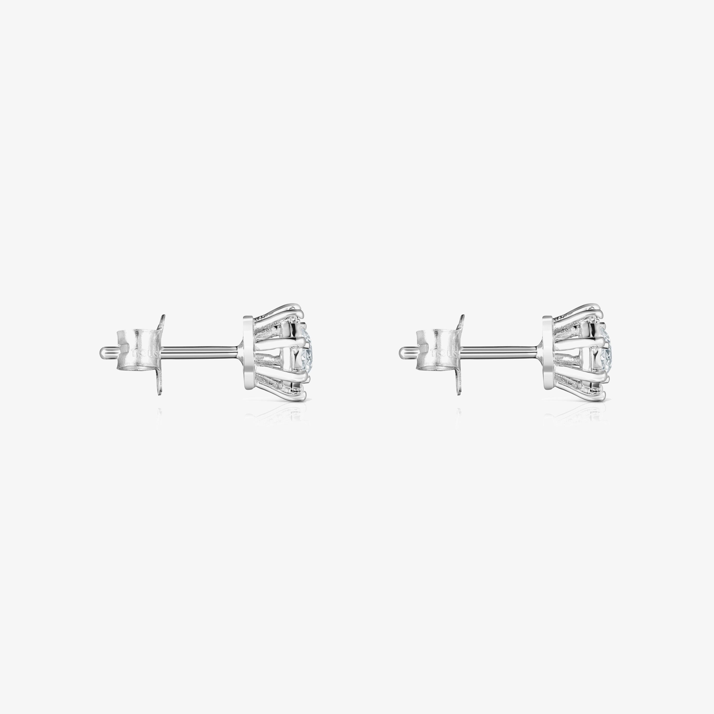 18K white gold TOUS Les Classiques Earrings with Diamonds. 0,31ct.